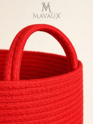 Alternative view of Doğal El Dokuma Hasır Jüt Sepet 20x26 cm – Dekoratif, Çok Amaçlı, Şık ve Dayanıklı Saklama Sepeti