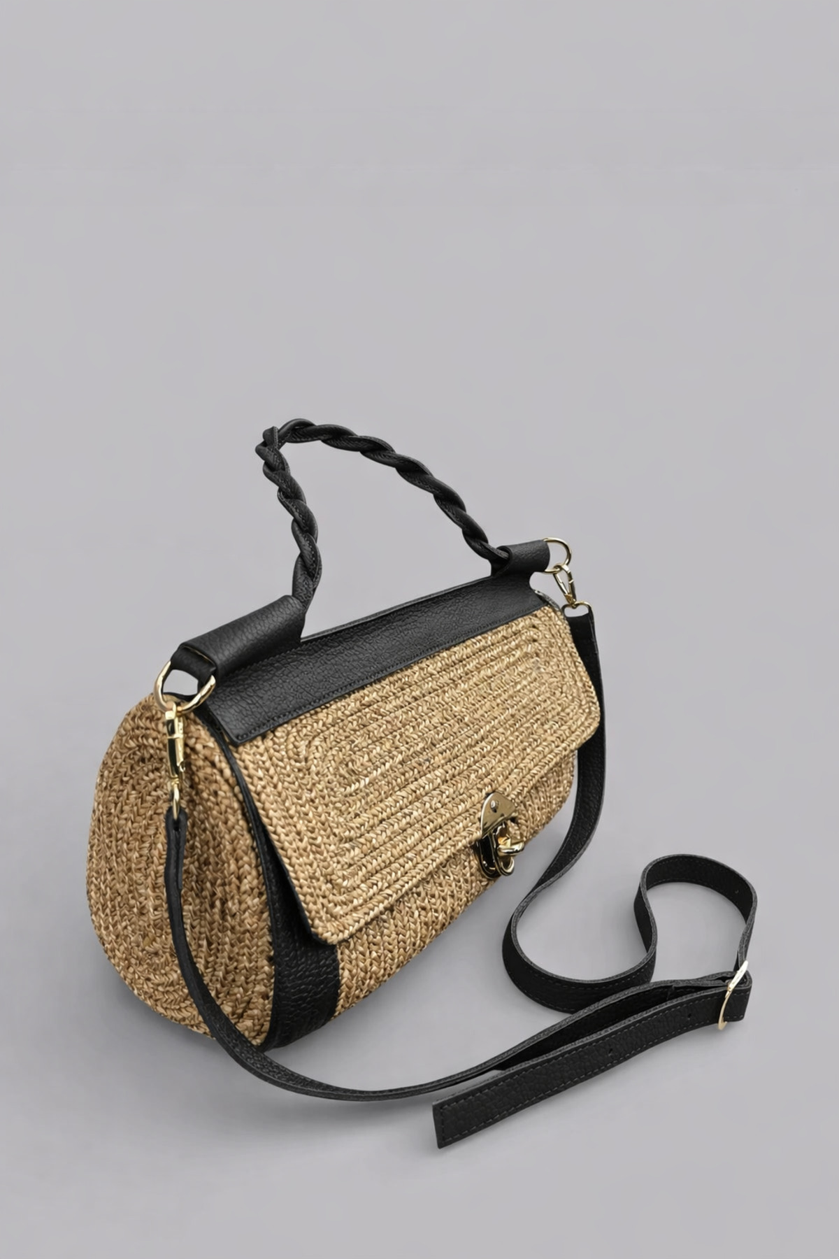 Alternative view of Valerie Ekstra Hafif Yumuşak Halat ve Hakiki Deri Detaylı Hasır Kadın El Çantası