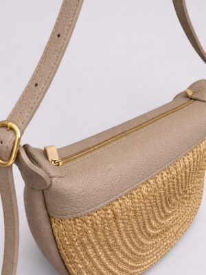 Alternative view of Sola Yumuşak Hafif Halat ve Hakiki Deri Detaylı Özel Tasarım Şık Kadın Omuz Çantası