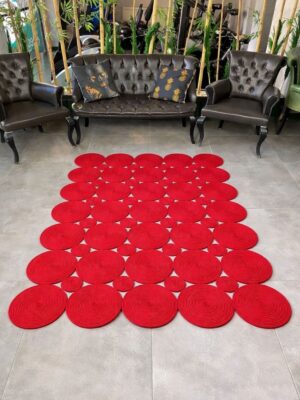 Blackthorn Dikdörtgen Jüt Siyah Kilim