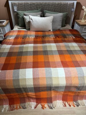 Alternative view of Sesli Comfort Serisi Battal Boy Pamuklu Kutulu Skoç Battaniye 200x220 1750gr