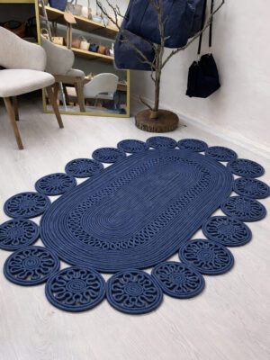 Marguerite Özel Tasarım Hasır Jüt Kilim – Koridor, Antre ve Salon Halısı Yolluk