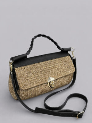 Valerie Ekstra Hafif Yumuşak Halat ve Hakiki Deri Detaylı Hasır Kadın El Çantası