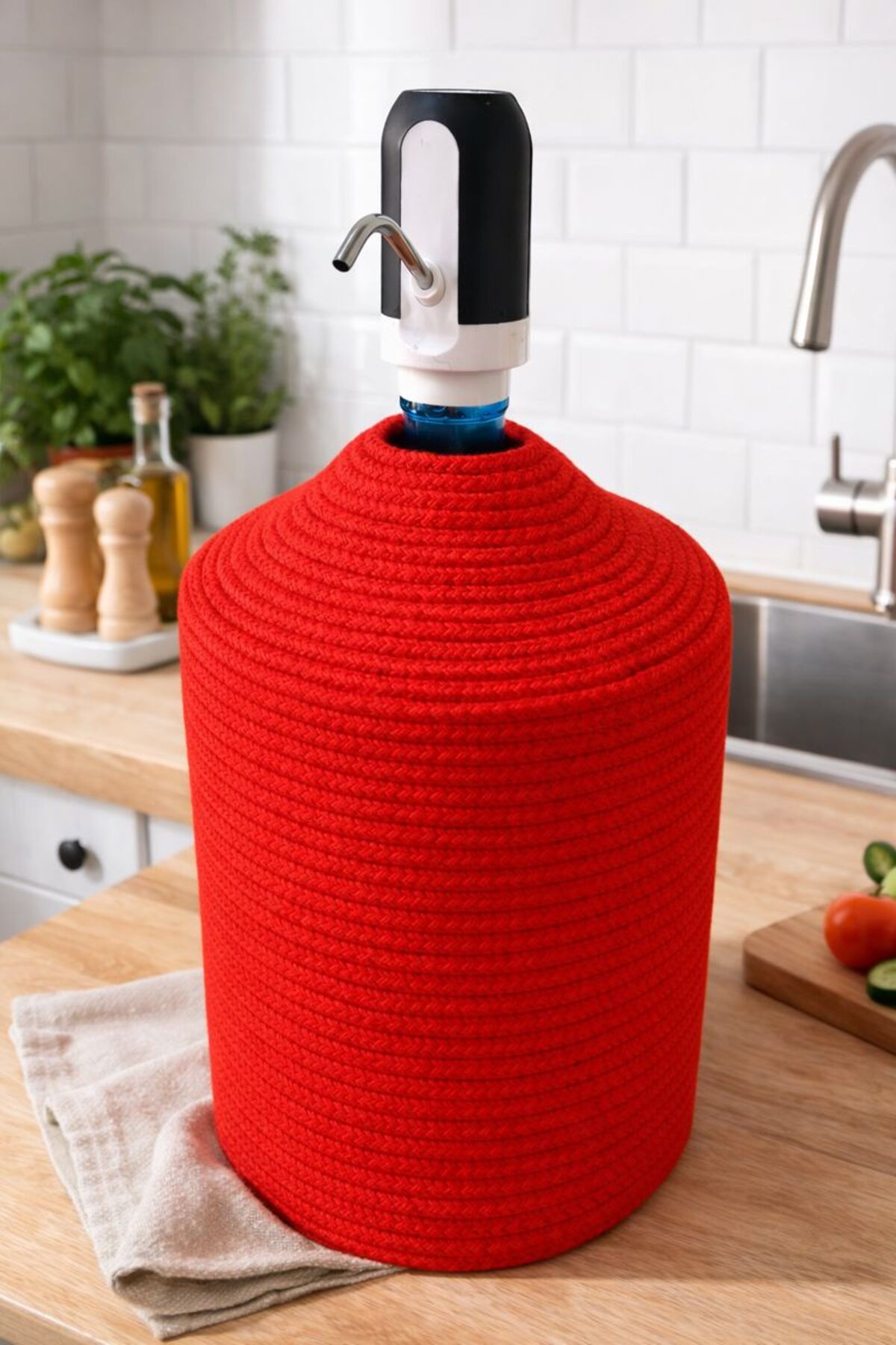 Flora Damacana Kılıfı Jüt Hasır Görünümlü