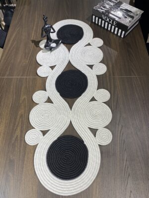 Jüt runner 40x110 cm hasır görünümlü masa örtüsü, MaVaux el yapımı