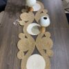 Jüt runner 40x110 cm hasır görünümlü masa örtüsü, MaVaux el yapımı