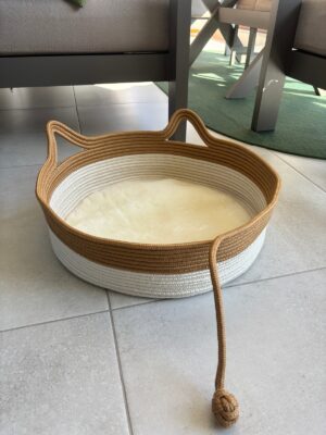 Pawly 55×55 cm Peluş İç Yüzeyli Evcil Hayvan Yatağı – Kaymaz Tabanlı Kedi & Küçük Irk Köpek Yatağı Medium – görsel 27
