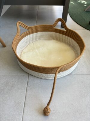 Pawly 55×55 cm Peluş İç Yüzeyli Evcil Hayvan Yatağı – Kaymaz Tabanlı Kedi & Küçük Irk Köpek Yatağı Medium – görsel 30