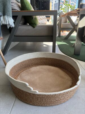 Pawly 55×55 cm Peluş İç Yüzeyli Evcil Hayvan Yatağı – Kaymaz Tabanlı Kedi & Küçük Irk Köpek Yatağı Medium – görsel 64