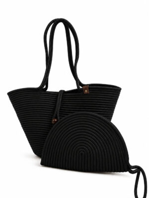 Rio Havana Omuz Çantası + Moss Clutch 2’li Kadın Hasır Omuz Çantası ve Fermuarlı El Çantası Seti Plaj, Günlük – görsel 26