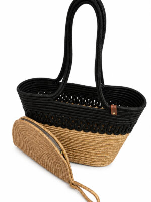 Aya Trikot Omuz Çantası + Moss Clutch 2’li Kadın Hasır Çanta Seti Büyük Omuz Çantası ve Clutch El Yapımı Yazlık – görsel 40