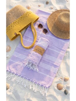 Çizgili Peştemal | Pamuk – Doğal Saçaklı | Plaj, Havuz, Spa, Sauna, Spor, Seyahat Havlu – görsel 69