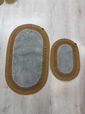 Nerissa 2'li Peluşlu Banyo Paspas Seti Yuvarlak ve Oval Paspas Takımları, Kaymaz Tabanlı, Yumuşak Dokulu, Şık ve Dekoratif Banyo Halısı, Modern Tasarım - Görsel 76