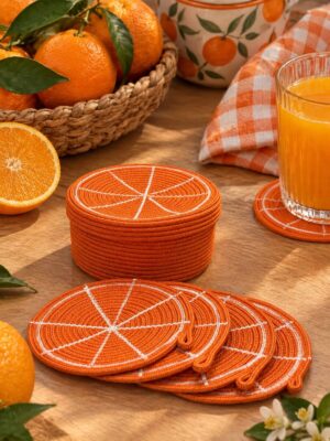 Frutera Dekoratif Meyve Sepeti ve Sunum Seti, El Yapımı Halat Örgü Sepet, Mutfak ve Sofra Dekorasyonu, Meyve Saklama Sepeti, Şık Ev Dekoru ve Organizer - Görsel 3
