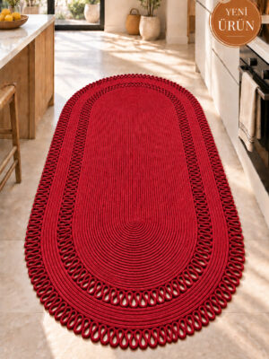 Alessa Doğal Oval Hasır Jüt Kilim Oval Dekoratif Örgü Kilim – Modern Bohem Tasarım, Şık ve Doğal Görünüm, Salon, Mutfak ve Antre Kullanımı Desenli, Dekoratif, Kilim, Salon Çeyizlik, Hediyelik - Görsel 25