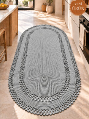 Alessa Doğal Oval Hasır Jüt Kilim Oval Dekoratif Örgü Kilim – Modern Bohem Tasarım, Şık ve Doğal Görünüm, Salon, Mutfak ve Antre Kullanımı Desenli, Dekoratif, Kilim, Salon Çeyizlik, Hediyelik - Görsel 41