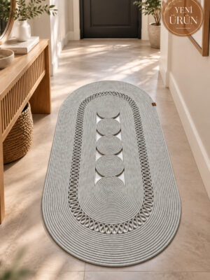 Nola Doğal Hasır Jüt Kilim Dekoratif Örgü Tasarım Oval Salon, Antre, Mutfak ve Koridor Halısı Bohem Ev Dekorasyonu Şık, Modern Doğal Görünümlü Ev Tekstili - Görsel 48
