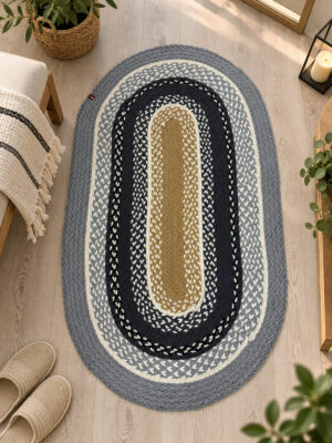 Mio Bal Peteği Pamuklu Örgü Kilim, Modern Bohem Dekoratif El İşçiliği Kilim, El Örgüsü ,Salon, Yatak Odası, Antre ve Koridor Halı Kilim Yolluk Hediyelik Ev Eşyası - Görsel 2
