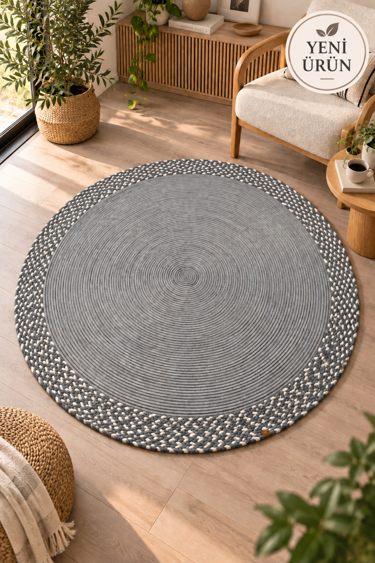 Mio Bal Peteği Pamuklu Örgü Kilim, Modern Bohem Dekoratif El İşçiliği Kilim, El Örgüsü ,Salon, Yatak Odası, Antre ve Koridor Halı Kilim Yolluk Hediyelik Ev Eşyası - Görsel 6