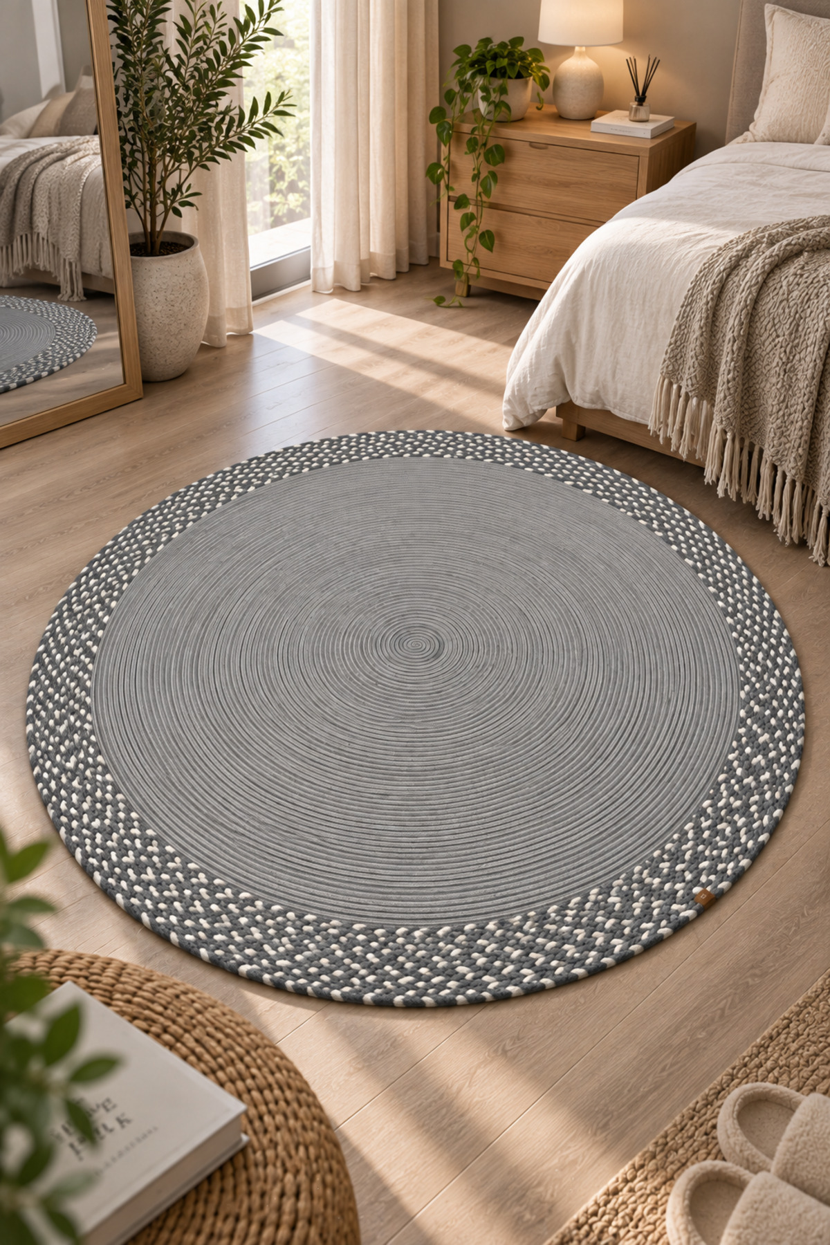 Mio Bal Peteği Pamuklu Örgü Kilim, Modern Bohem Dekoratif El İşçiliği Kilim, El Örgüsü ,Salon, Yatak Odası, Antre ve Koridor Halı Kilim Yolluk Hediyelik Ev Eşyası - Görsel 8