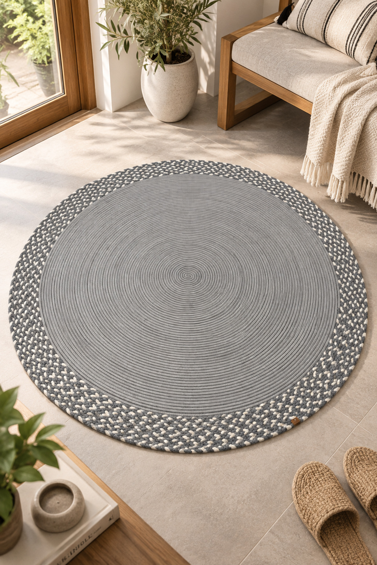 Mio Bal Peteği Pamuklu Örgü Kilim, Modern Bohem Dekoratif El İşçiliği Kilim, El Örgüsü ,Salon, Yatak Odası, Antre ve Koridor Halı Kilim Yolluk Hediyelik Ev Eşyası - Görsel 10