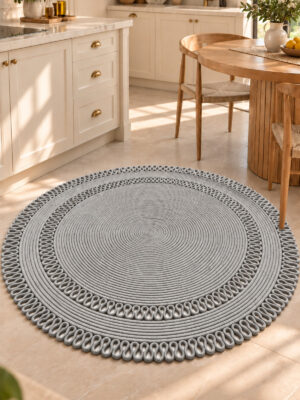 Alessa Doğal Yuvarlak Hasır Jüt Kilim Dekoratif Örgü Kilim – Modern Bohem Tasarım, Şık ve Doğal Görünüm, Salon, Mutfak ve Antre Kullanımı Desenli, Dekoratif, Kilim, Salon Çeyizlik, Hediyelik - Görsel 38