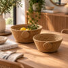Veyra 2’li Dekoratif Halat Sepet Seti – Örgü Dokulu, Doğal Tasarım, Çok Amaçlı Saklama ve Dekorasyon Sepeti, Ev ve Yaşam Alanları İçin